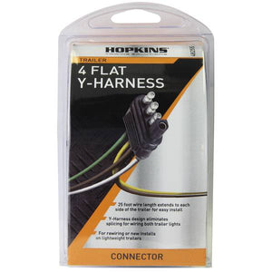 HOPKINS MFG Towing Solutions 25' 4-Wire Flat Y-Harness Connector Kit