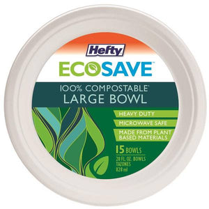 Hefty 15-Count EcoSave Large Bowls