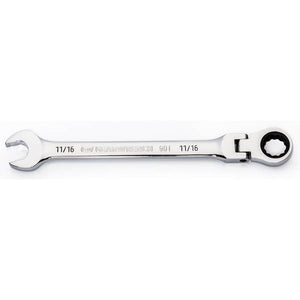 GearWrench 11/16" 12 Point Flex-Head Ratcheting Wrench