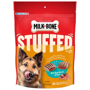 Milk-Bone 30 oz Stuffed Dog Biscuits With Bacon and Beef