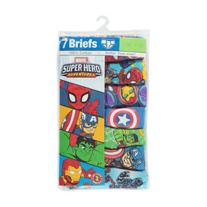 Handcraft 7-Pack Toddler Boy's Marvel Super Hero Briefs