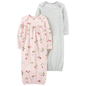 Carter's Infant Girl's 2-Pack Sleeper Gowns