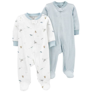 Carter's Infant Boy's 2-Pack Zip-Up Sleep and Plays