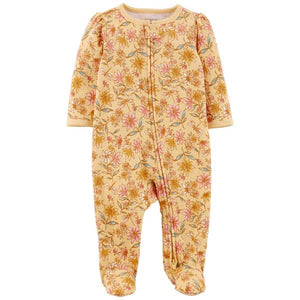 Carter's Infant Girl's Floral 2-Way Zip Sleep and Play