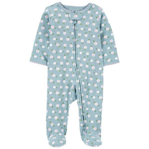 Carter's Infant Girl's Floral 2-Way Zip Sleep and Play