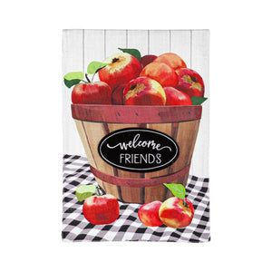 Evergreen Enterprises Apple Picking Basket Garden Flag