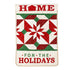 Evergreen Enterprises Quilted Home for the Holiday Garden Flag