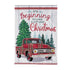 Evergreen Enterprises Plaid Christmas Truck House Flag