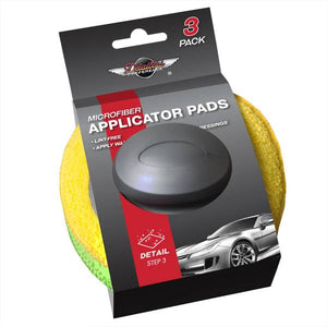 Detailers Preference 3-Pack Microfiber Applicator Pad with Handle