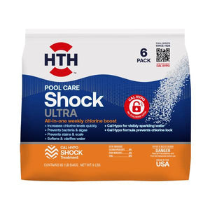 HTH 6-Pack 1 lb Pool Care Shock Ultra