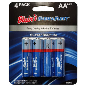 Blain's Farm & Fleet 4-Pack AA Alkaline Batteries