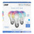 FEIT Electric 3-Pack 60 Watt RGBW A19 Smart Bulbs