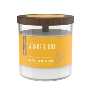 Essential Elements 16 oz Wanderlust Wooden Wick Candle