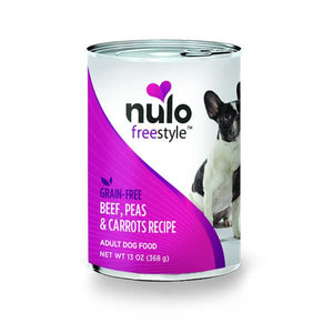 NULO 13 oz FreeStyle Adult Dog Grain Free Beef and Vegetable  Canned Dog Food