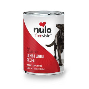 NULO 13 oz FreeStyle Adult Dog Grain Free Lamb &and Lentils Canned Dog Food