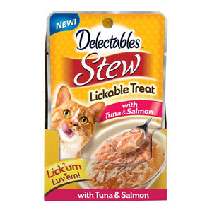 Delectables 1.4oz Stew Tuna and Salmon Cat Food