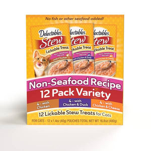 Delectables 12-Pack 1.4oz Stew Variety Cat Food