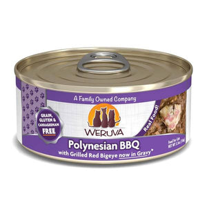Weruva 5.5 oz Polynesian BBQ with Grilled Red Bigeye in Gravy Canned Cat Food