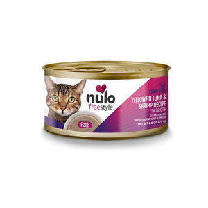 NULO 2.8 oz FreeStyle Cat and Kitten Yellowfin Tuna and Shrimp Pate Canned Cat Food