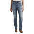 Silver Jeans Women's Elyse Mid Rise Slim Bootcut Jeans