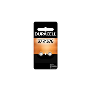 Duracell 2 Pack 376/377 Silver Oxide Button Battery