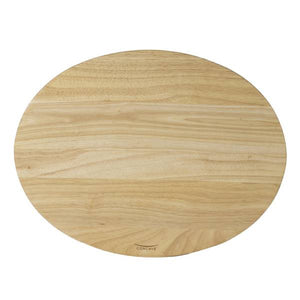 Architec 14"x18" Concave Gripper Wood Oval Cutting Board