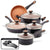 Farberware 12-Piece Black Glide Copper Ceramic Nonstick Cookware Set