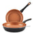 Farberware 2-Piece Black Glide Copper Ceramic Nonstick Frying Pan Set