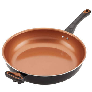 Farberware 12.5" Black Glide Copper Ceramic Nonstick Frying Pan