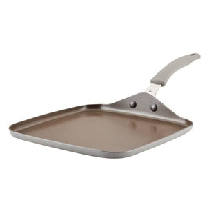 Rachael Ray 11" Cook + Create Aluminum Nonstick Square Stovetop Griddle Pan