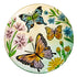 Evergreen Enterprises 18" Butterfly Fields Glass Bird Bath