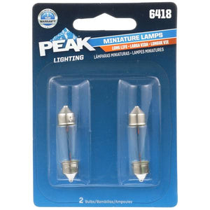 Peak 2-Pack 6418 Long Life Bulbs