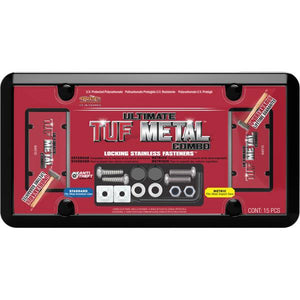 Cruiser Accessories Ultimate Tuf Metal Combo License Plate Frame