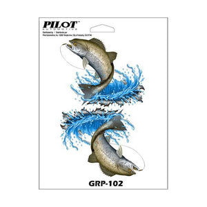 Pilot 6"x8" Automotive Fish Decal