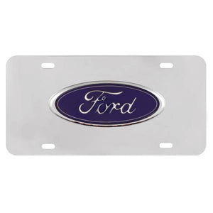 Ford Stainless Steel Official 3D License Plate
