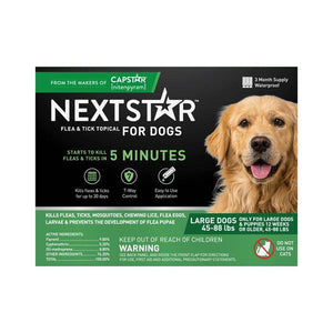 Nextstar 3-Count Flea and Tick Topical for Dogs
