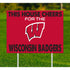 Wisconsin Badgers 28" This House Cheers Yard Sign