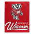 Wisconsin Badgers 50"x60" Raschel Throw Blanket