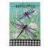 Evergreen Enterprises Dragonfly and Wildflower Garden Linen Flag