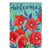 Evergreen Enterprises Red Poppies Garden Suede Flag