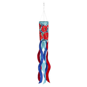 Evergreen Enterprises Red Poppies Sublimated Windsock