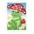 Evergreen Enterprises Frog Under Mushroom Garden Burlap Flag