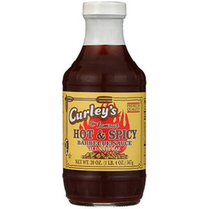 Curley's 20 oz Famous Hot & Spicy BBQ Sauce