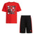 Adidas Toddler Boy's 2-Piece Cotton Graphic Tee and Short Set
