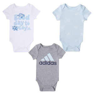 Adidas Infant Boy's 3-Pack Short Sleeve Bodyshirt Set