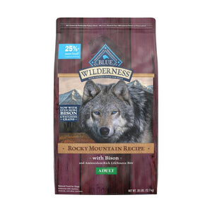 Blue Buffalo Wilderness 28 lb Rocky Mountain Bison with Grain High Protein Adult Dry Dog Food