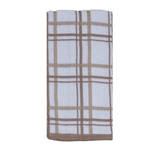 Kay Dee Designs 2-Piece Taupe Window Pane Terry Towel Set
