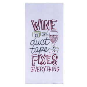 Kay Dee Designs Wine Duct Tape Flour Sack Towel