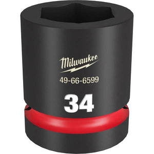 Milwaukee 1" Drive 34MM Standard 6 Point Socket