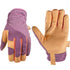 Wells Lamont Women's ComfortHyde Grain Goatskin Leather Hybrid Work Gloves